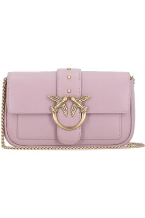 Pinko Leather Shoulder Bag with Chain