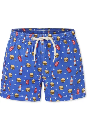 MC2 SAINT BARTH Swimming Trunks, male, , 8 Y, Hamburger & Cola Print Swim Shorts