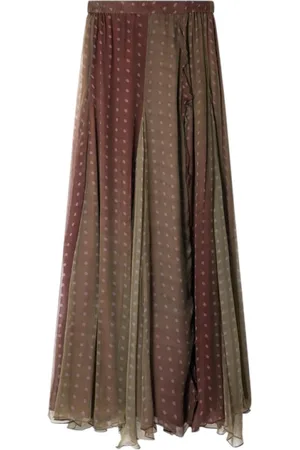 Mes Demoiselles Printed Polka Dot Maxi Skirt