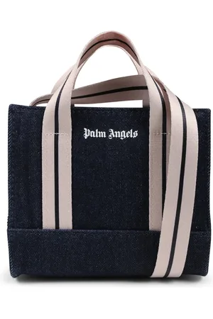 Palm Angels Bags, unisex, , ONE SIZE, Denim Casual Shoulder Bag with Logo