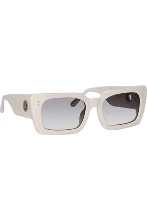 Linda Farrow Sunglasses, female, , 54 MM, Chic Rectangular Sunglasses with Zeiss Lenses