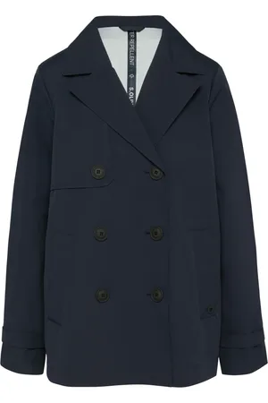 QS by s.Oliver Blazers, female, , XL, Water-Resistant Caban Jacket with Sleeve Detail