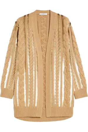 Max Mara Cardigans, female, , M, Micro Suede Jacket