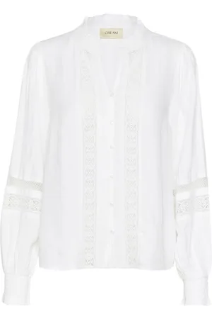 Cream Shirts, female, , XL, Elegant Shirt Blouse
