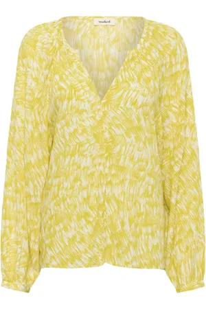 Soaked in Luxury Blouses, female, , L, Snake Eye Stroke Spring Blouse