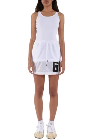GCDS Nylon Mini Dress Ribbed Style
