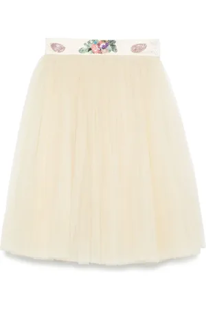 BODE Midi Skirts, female, , M, Sunset Lily Sequin Skirt