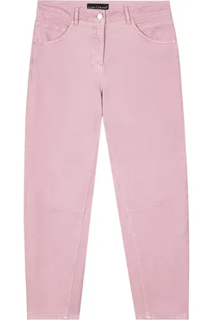 Luisa Cerano Cropped Jeans, female, , XL, Sporty Denim Looseleg Trousers