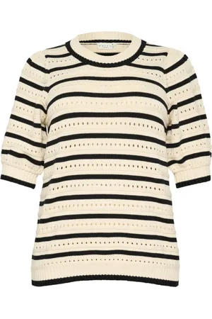 Kaffe Striped Knit Pullover Jumper