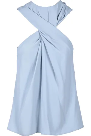 ERIKA CAVALLINI Silk Blend Sleeveless Top