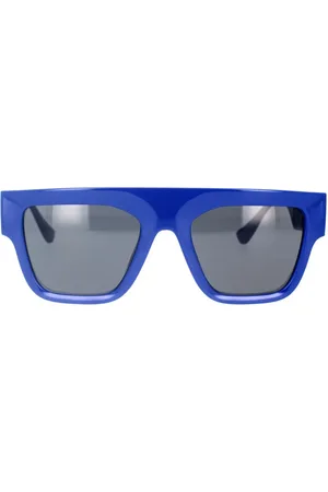 VERSACE Sunglasses, unisex, , 53 MM, Rectangular Sunglasses Dark Grey Frame