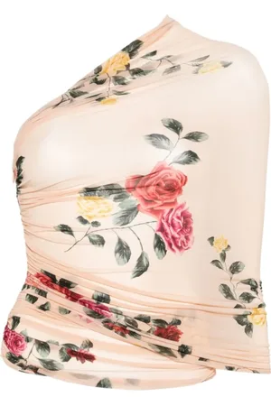 MAGDA BUTRYM Blouses, female, , S, Beige Print Top