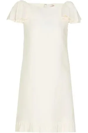 SACAI Elegant Poplin Jersey Dress