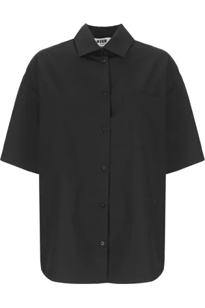 Msgm Shirts, female, , S, Cotton Shirt with Collar