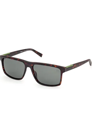Timberland Sunglasses, male, , 58 MM, Polarized Sunglasses Rectangular Havana
