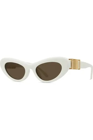 Loewe Sunglasses, female, , 52 MM, Butterfly Frame Sunglasses in Ivory