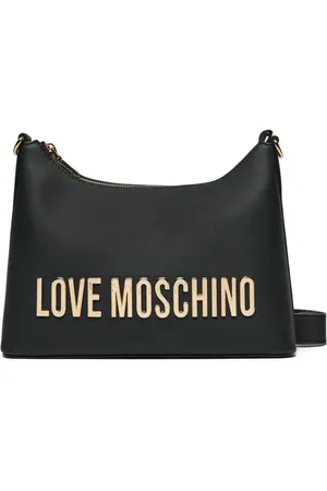 Moschino Shoulder Bags, female, , ONE SIZE, Shoulder Bag with Gold Logo Lettering