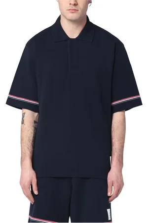 Thom Browne Polo Shirts, male, , L, Short Sleeve Polo Shirt