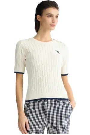 Liu Jo Round-neck Knitwear, female, , L, Twisted knit tee with chic details