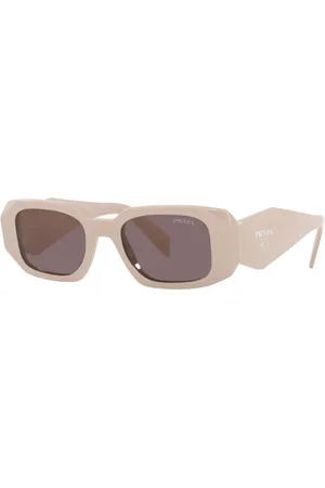 Prada Sunglasses, unisex, , 49 MM, Rectangular Sunglasses with Unique Temples