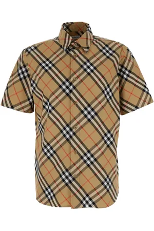 Burberry Short Sleeve Shirts, male, , M, Classic Shirt with Check Motif