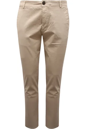 SELECTED Chinos, male, , W34, Silver Linen Skinny Luca Trousers