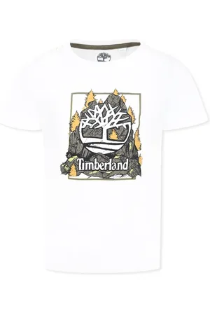 Timberland Cotton T-Shirt with Landscape Print