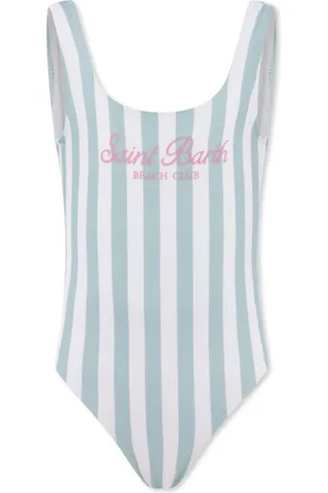 MC2 SAINT BARTH Swimsuits, female, , 6 Y, Striped One-Piece Swimsuit