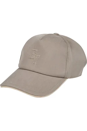 ELEVENTY Caps, male, , ONE SIZE, Silk and Suede Baseball Hat