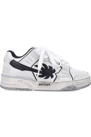 Palm Angels Sneakers, male, , 6 UK, Worn-out Trainers with Elongated Palm Tree