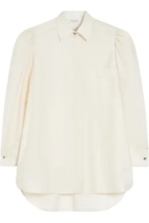 Max Mara Shirts, female, , 3XS, Luxury Cotton Satin Shirt