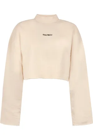 Halfboy Cotton Sweatshirt with Logo Detail