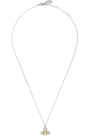 Vivienne Westwood Necklaces, female, , ONE SIZE, Orb Pendant in Platinum/Yellow