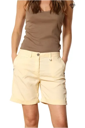 Masons Short Shorts, female, , L, Slim Fit Bermuda Shorts with Stud Details