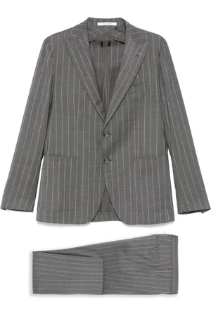 TAGLIATORE Single Breasted Suits, male, , 2XL, Dresses Grey
