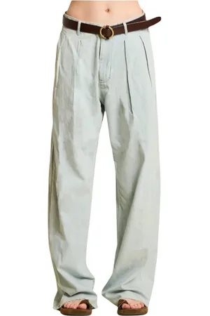 Denimist Double Pleated Pant in Sunfaded