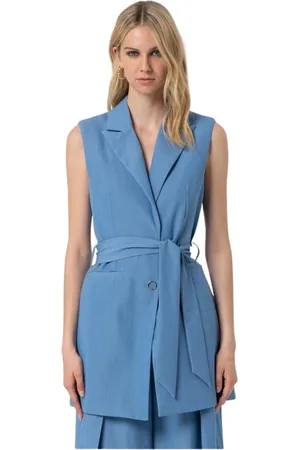 Fracomina Vests, female, , M, Long Belted Gilet for Women