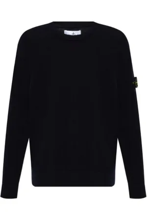 Stone Island Compass Badge Crewneck Virgin Wool Knit Top