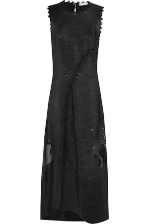ULLA JOHNSON Silk Embroidered Georgette Dress