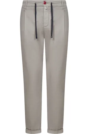 Hand Picked Chinos, male, , W35, Grey Trousers Stylish Model