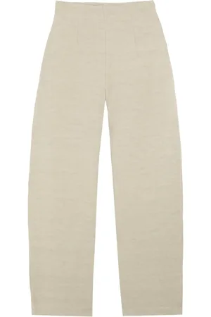 Cortana Wide Trousers, female, , S, Fania, linen and viscose stone trousers