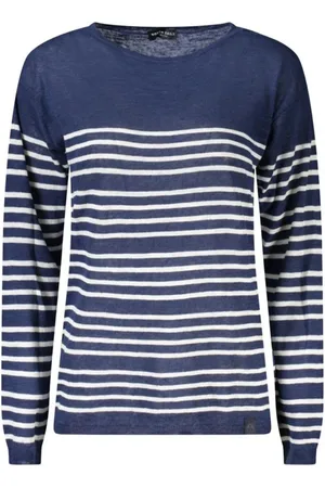 North Sails Long Sleeve Tops, female, , L, Striped Cotton Linen Jumper
