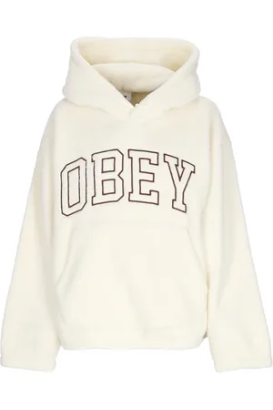 Obey Hoodies, female, , M, Collegiate Hoodie Fleece Unbleached