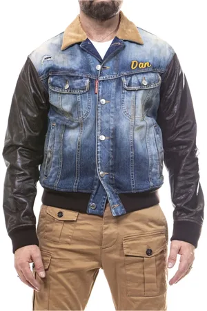 Dsquared2 Denim Jackets, male, , M, Navy Men