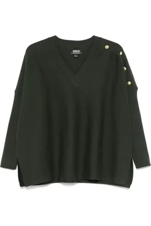 Barbour V-neck Knitwear, female, , S, Knitted Jumper for Outdoor Adventures