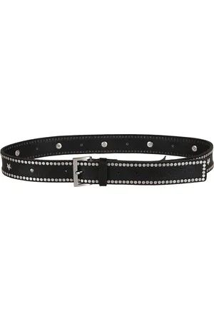 Zadig & Voltaire Belts, female, , L, Hammered Leather Belt with Silver Studs