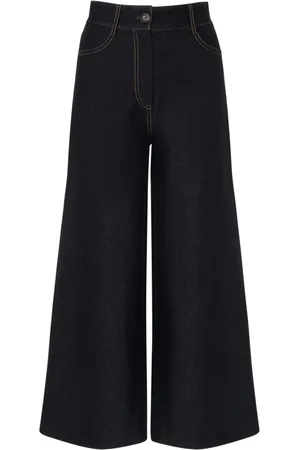 Max Mara Wide Jeans, female, , XS, Elegant Black Dress