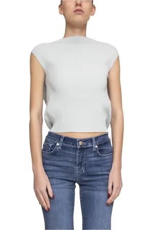 LIVIANA CONTI Round-neck Knitwear, female, , L, Glass Jumper for Women