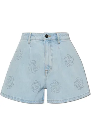 ROTATE Denim Shorts, female, , W27, Denim shorts with shimmering sequins