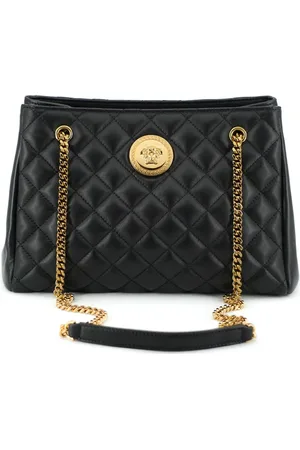 VERSACE Shoulder Bags, female, , ONE SIZE, Quilted Leather Tote Handbag with Medusa Logo